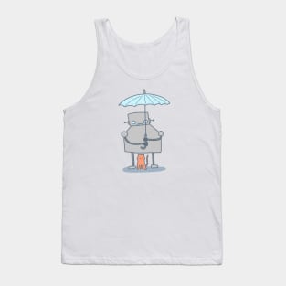 Robot and cat Tank Top